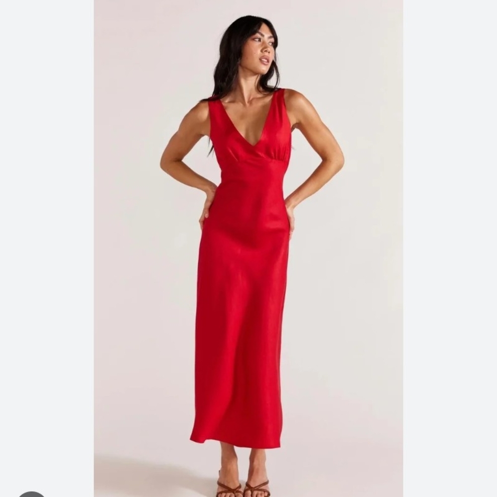 Emerald Sundae Vibrant Red Maxi Dress